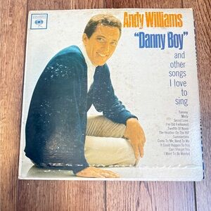 Andy Williams “Danny Boy” and other songs I love to sing Vinyl Record Album 1962